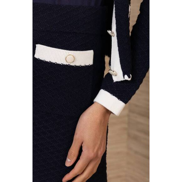 NEW HALE BOB aylani diamond skirt in navy - Picture 3 of 3